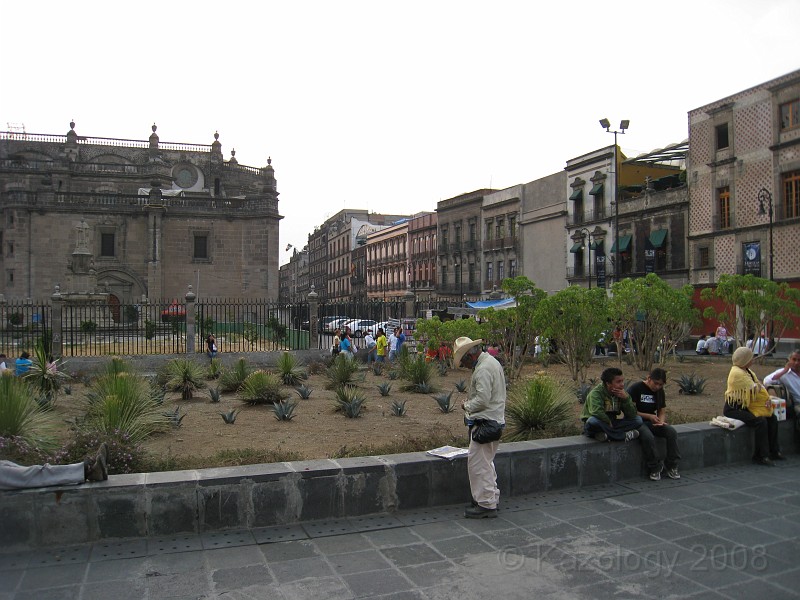 Mexico Pyramids - Mexico City 2009 1465.jpg - A trip to the Teotihuacan area of Mexico to visit the pyramids. A vast complex and a great climb to the top. This was followed by lunch in a cave, then a visit to the historical center of Mexico City. March 2009.
